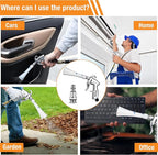 Premium Tornado Air Blow Gun with Nozzle Car Interior cleaning Quickly Blasts Dirt and Dust Dryer Vent Cleaner Wash Kit Hose Car Detailing Supplies Turbo Tool Works with Air Compressor P 6-9.2 Bar