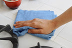 Detailer's Preference Premium Edgeless Microfiber Towels, 350 GSM, Ultra Soft, Lint-Free, Streak-Free, Scratch-Free, Highly Absorbent, for Auto, Home, and Detailing,16x16, 12-Pack, Light Blue