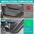 Rear Door Pocket Cup Holder Organizer Compatible with 2018-2026 Jeep Wangler JL JLU 4xe Rubicon Sahara & Gladiator JT Accessories, Metal Door Side Insert Storage Box Expansion Accessories