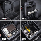Carlimeki Center Console Organizer (3-piece set) for Tacoma 4th Gen (2024-2026) - Not for Hybrid - for Tacoma Accessories