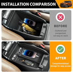 Center Console Organizer Compatible with 2021-2025 Ford Bronco Sport/2020-2025 Ford Escape Armrest Storage Tray Arm Rest Organizer for Bronco Sport/Escape Accessories(Armrest Storage Tray)