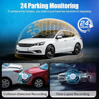 4K+1080P Dash Cam Front and Rear,Dual Dash Camera for Cars with 5.8GHz WiFi GPS,Night Vision,Mini Dash Cam with 3.59" IPS Screen,24H Parking Mode,G-Sensor,Loop Recording,64GB SD Card Included