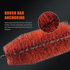 SPTA Car Wheel Cleaning Brush, Premium Detailing Wheel Brush for All Vehicle Types 17.7" Ultra-Soft and Scratch-Free Reusable Rim, Car Detailing Brush Tool for Rims & Tires for Deep Cleaning