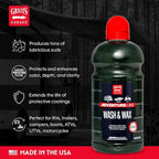 Griot's Garage Wash and Wax for RVs, Campers, Trailers, Boats, ATVs, UTVs, Motorcycles, Works on Paint, Chrome, Vinyl, Plastic, Rubber, Glass, and More, 10809, 64oz