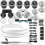Ambient Lighting Kit 64 Colors Compatible with Mercedes-Benz GLC X253 2015-2022 Without OBD Tool
