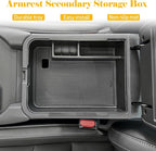 Center Console Organizer Tray Compatible with Nissan Sentra 2020 2021 2022 2023 2024 2025 Accessories, Middle Console Organizer for 2020-2025 Sentra Armrest Storage Box Coin Holder, black trim