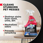 Resolve Ultra Pet Carpet Cleaner Spray – for Removal of Pet Stains & Odors, 32oz