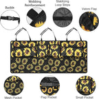 Femuar Car Trunk Organizer,Large Capacity Backseat Organizer(42 in*18 in),Collapsible Storage Bag with 8 Pocekt,Car Organizer for SUV/MPV/Truck - Sunflower TLAG-0114