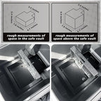 BestEvMod Center Console Safe Vault LockBox Compatible with Chevy Silverado EV/GMC Sierra EV 2026 2025 2024 Pickup Gun Safe Vault Console Storage Interior Organizer Security Anti-Theft (Not Fit ICE)