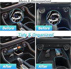 Center Console Organizer Compatible with 2023-2025 2026 Toyota Grand Highlander Interior Accessories, Charging Zone Silicone Mat, Console Organizer Tray with Sunglasses