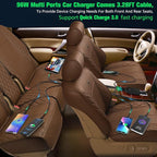 Multi Ports USB Car Charger, 96W 6 Port QC3.0 Fast Adapter Multiple Ports, with Four Quick Charge 3.0 Port, 12V-24V Multi Device Cigarette Lighter for Smart Phone & Tablets Charging
