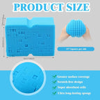 Big Sponge 2.0 Soft Car Wash Sponge with Enhanced Grip Reaches Tight Spots Safe for All Paint Types Works with Rinseless Wash Car Soap(Blue)