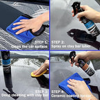 Wontolf Heavy Duty Car Clay Bar Auto Detailing Clay Luber Synthetic Lubricant Kit - Ceramic Coating Spray Ceramic Coating for Car - Maximum Gloss & Unsurpassed Slickness