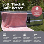Premium Twisted Loop Drying Towels for Drying Dogs Large 24" x 35" Super Absorbent Microfiber Dog Bath Towel – Quick Dry, Soft – 1200 GSM Pink for Pets, Beach, Camping & Travel