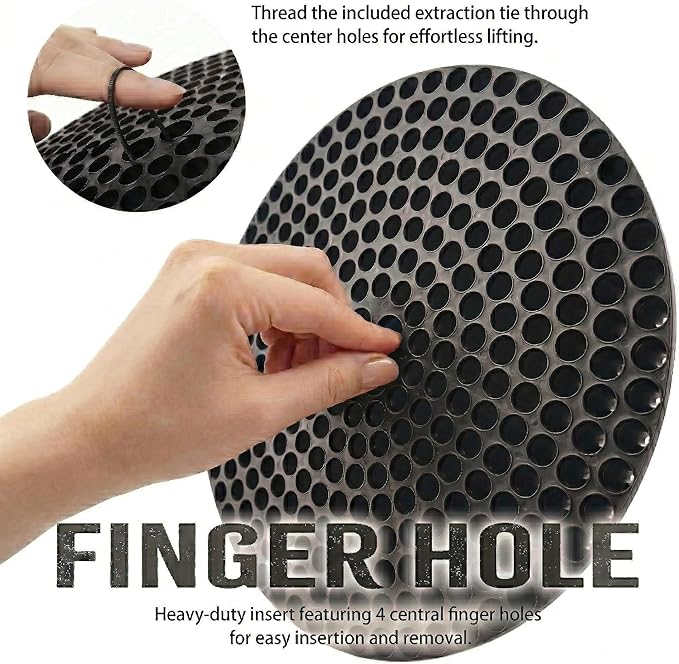10.4" Heavy Duty Grit Trap (2-Pack) & Wash Mitt Kit - Premium Car Wash Bucket Filter Insert, Dirt Separator, Fits 3.5-5 Gallon (Black Kit)