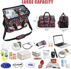 Nurse Rolling Medical Duffle Bag Work Nursing School College Student Must Have Clinical Home Health Cna Nr Gifts Carry On Bag with Wheels Doctor Emt Ems Healthcare Equipment Homecare Physician (Nurse)