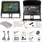 4G+64G Car Radio for Honda CRV 2002 2003 2004 2005 2006, Support Wireless Carplay&Android Auto, Bluetooth/Voice Control/GPS/WiFi/Back-up Camera/SWC/FM, 9 Inch IPS Touch Screen for Honda CRV