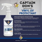 Captain Don's Graphene-Infused UV Vinyl Protectant, Vinyl Conditioner, & Vinyl Restorer, 32 oz