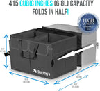 Car Trunk Organizer – Large Collapsible Storage Box with Adjustable Compartments – Heavy-Duty Cargo Organizer for SUV, Truck & Car – Non-Slip Waterproof Trunk Storage Bin for Groceries & Tools