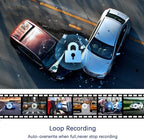 Dash Cam Front and Inside, 1080P Dual Dash Cam for Car, 3.16 Inch IPS Screen Driving Recorder with IR Night Vision, Loop Recording, Wide Angle Lens, 24H Parking Traffic Recorder