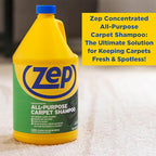 Zep All-Purpose Carpet Shampoo Concentrate Cleaner - 1 Gallon - ZUCEC128 - Professional Formula Removes Dirt and Stains (Pack of 2)