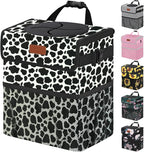 Vankor Car Trash Can for Car Cute,Bag Bin Hanging Waterproof Automotive Garbage Cans Leak Proof Vehicle Trash Can Cow Print