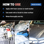 AIM Chemicals Wash N Wax Car Soap - pH neutral for cars, trucks, boats, and RVs. Protects wax and sealants. Use with foam cannon or hand wash. Ideal for detailing and cleaning supplies (AC WW5)