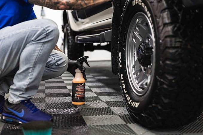 CarCandy - Tropical Tread Water-Based Tire Dressing - Conditions & Protects Rubber to Prevent Cracking & Browning – Safe for Tires, Trim, Plastic & Rubber – Ready to Use (1 Gallon)