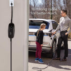 Lectron Level 1 EV Charger - ETL Certified, 120V, 15 Amp, 16 ft Extension Cord & J1772 Cable - Portable Electric Car Charger for J1772 EVs and Plug-in Hybrid Vehicles