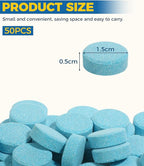 50PCS Windshield Washer Fluid,Windshield Washer Tablets,Car Accessories Windshield Washer Fluid Concentrate,Car Windshield Washer Fluid,Automotive Glass Cleaner,Use for Remove Windshield Stains