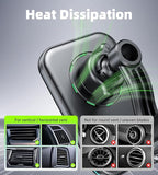 Mukiya for MagSafe Car Charger Mount, Qi2-Certified 15W Magnetic Wireless Car Charger Air Vent，Car Phone Holder Mount for iPhone 17/16/1514/13/12 Series, Pixel 10 Series, Galaxy S25 Series
