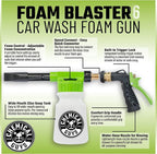 Chemical Guys TORQ Foam Blaster Wash & Wax Kit with Maxi Suds II Car Wash Soap and Blazin' Banana Sprayable Car Wax (3 Items, 32 Fl oz)