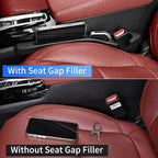 7F Car Seat Gap Filler, Organiser Between Seat and Centre Console, Universal Car Accessories, Fit SUV Truck Storage Beige