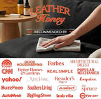 Leather Honey Lint-Free Application Cloth: Microfiber Cloth for Use with Leather Conditioner and Cleaner. Made in The USA Since 1968 (Pack of 2)