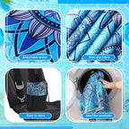 Hahafelt 2 Pack Car Seat Towel Covers with Storage Bag, 63 x 32 Inch Universal Non Slip Waterproof Sweat Protector for Car Truck, Gym Swimming Running, Machine Washable (Blue Mandala)