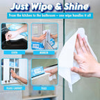 Air Jungles Car Interior Cleaning Wipes Set 210 Count, XL 8" x 10" Wipe for Car Leather Seat, Windshield Window Mirror Cleaning, Steering Wheel & Vinyl Cleaning, Multi-Purpose Wipes
