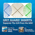 The Original Grit Guard Silver Bucket Insert (2 Pack) | 10" Diameter Car Wash Bucket Guard for Car Washing & Detailing | Compatible with 3.5, 4, 5 and 6 Gallon Buckets