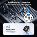 PWireless Wireless CarPlay Adapter & Android Auto Dongle 2026 Upgraded, Fast Auto-Connect, Stable Connection, Mini Size Plug & Play Adapter for iPhone & Android Auto Compatible Cars (Black)