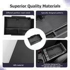 LUWU Center Console Organizer Compatible with Subaru Crosstrek & Impreza 2024-2026 Accessories Armrest Console Secondary Storage Box Insert Tray ABS Material with Coin Holder Black