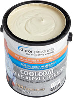 Dicor RP-IRCT-1 CoolCoat Insulating EPDM Roof Coating - Tan, 1 Gallon Can