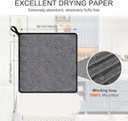 Shiny Cleaning Wipes, 3Pack Shiny Cloths Drying Towels,Shower Doors Drying Towels,16 * 16" Streak Free Glass Window Car Mirror Super Absorben Microfiber Cleaning Cloths (3pcs Grey 16 * 16″)