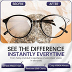 Eyeglass Gel Lens Cleaner Spray Kit - 3 x 1oz Gel Eyeglasses Cleaner Spray Bottle + 2 Microfiber Cloth for Cleaning - Safe for All Lenses (AR Coated Included), Eyeglasses and Screens