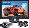 7-inch Backup Camera Ease-Setup for Cars: HD 1080P Touch Key Rear View Camera Real Time Image - Waterproof Reverse Camera for Van SUV Truck Y16