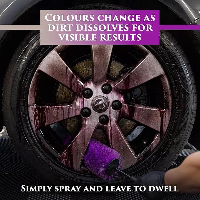 Car Gods Acid Free Color Changing Alloy Wheel Perfection Cleaner, Removes Iron Splinters, Grime and Brake Dust, 17 Fl Oz