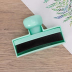 Yoseng Tire Shine Brush - Curved Brush Head & Large 3.8'' Tire Dressing Applicator with Storage Stand for Automotive Detailing, Car Enthusiasts, DIY Users,Vegan, Washable (Light Green)