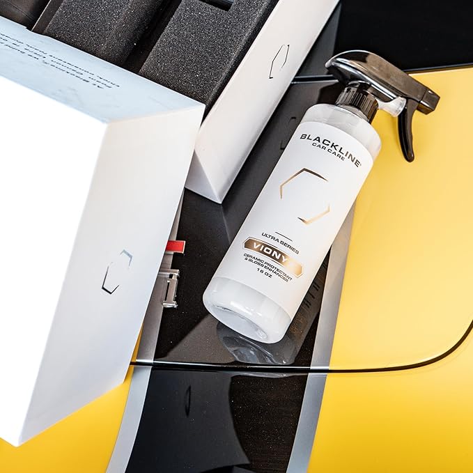 Blackline Vionyx Silica Ceramic Spray Coating for Cars – Hydrophobic Protection, Deep High-Gloss Shine, UV Defense & Long-Lasting Durability – Easy Spray-On Ceramic Sealant for Exterior Surfaces