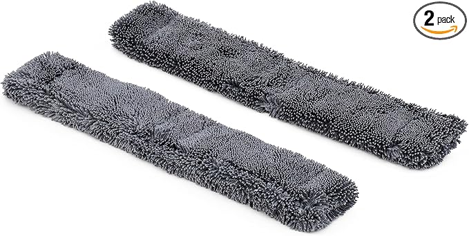 Griot's Garage PFM Trickle Trap, Hyper-Absorbent Car Drying Pads, Prevents Water Spots and Etching, Machine Washable, XL 2" x 12”, Set of 2