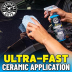Chemical Guys WAC23016 HydroCharge High-Gloss Hydrophobic SI02 Ceramic Spray Coating (Works on Car, Truck, SUV, RV, Boat and Motorcycle Paint), 16 fl. oz, Blue