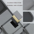 Car Seat Organizers,Multi-functional Back Seat Protectors, Storage Pouches, and Tray Holders (for Cars, Kids, Seat Back and Rear Seats)（Leather 1 Pcs） (gray)