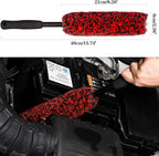 Metal-Free Wheel Brushes(3 Pack), Wheel Brush, Soft, Dense Fibers Clean Car Rim Wheels Safely…